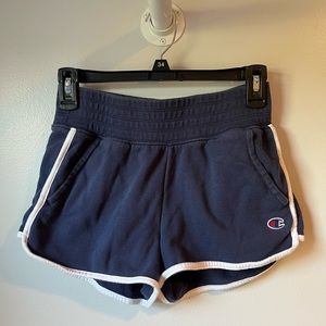 Navy Champion sweat shorts